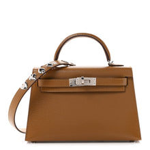 Load image into Gallery viewer, Chevre Chamkila Clou de Coeur Mini Kelly Sellier 20 Bronze Dore