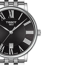 Load image into Gallery viewer, Tissot Carson Premium Black Dial Silver Steel Strap Watch For Men - T122.410.11.053.00