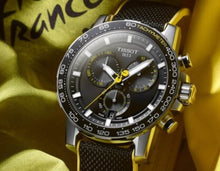 Load image into Gallery viewer, Tissot T Sport Supersport Chrono Tour De France Black Dial Black Nylon Strap Watch for Men - T125.617.17.051.00