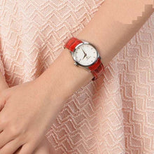 Load image into Gallery viewer, Tissot Couturier Lady Silver Dial Red Leather Strap Watch for Women - T035.210.16.031.01