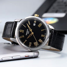 Load image into Gallery viewer, Tissot T Classic Dream Black Dial Black Leather Strap Watch for Men - T033.410.26.053.01