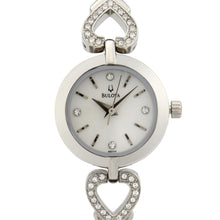Load image into Gallery viewer, Bulova Crystals White Dial Silver Steel Strap Watch for Women - 96X114