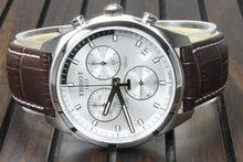 Load image into Gallery viewer, Tissot PR 100 Chronograph Silver Dial Brown Leather Strap Watch for Men - T101.417.16.031.00