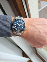Load image into Gallery viewer, Seiko Prospex Sea Automatic Diver Green Dial Silver Steel Strap Watch For Men - SPB187J1