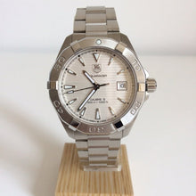 Load image into Gallery viewer, Tag Heuer Aquaracer Automatic White Dial Silver Steel Strap Watch for Men - WAY2111.BA0928