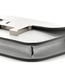 Load image into Gallery viewer, Metallic Chevre Chamkilight Constance Slim Wallet Argent
