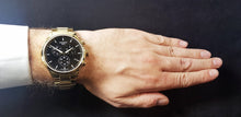 Load image into Gallery viewer, Tissot Chrono XL Classic Black Dial Gold Steel Strap Watch for Men - T116.617.33.051.00