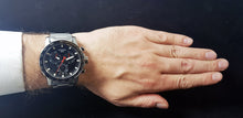 Load image into Gallery viewer, Tissot Supersport Chrono Black Dial Silver Steel Strap Watch For Men - T125.617.11.051.00