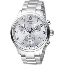 Load image into Gallery viewer, Tissot Chrono XL Classic Silver Dial Silver Steel Strap Watch For Men - T116.617.11.037.00