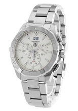 Load image into Gallery viewer, Tag Heuer Aquaracer White Dial Silver Steel Strap Watch for Men - CAY1111.BA0927