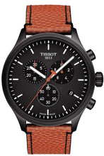 Load image into Gallery viewer, Tissot Chrono XL NBA Special Edition Black Dial Brown Leather Strap Watch for Men - T116.617.36.051.12