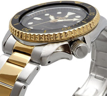 Load image into Gallery viewer, Seiko 5 Sports Automatic Special Creation Black Dial Two Tone Steel Strap Watch For Men - SRPK22