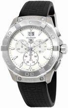 Load image into Gallery viewer, Tag Heuer Aquaracer Chronograph White Dial Black Rubber Strap Watch for Men - CAY1111.FT6041
