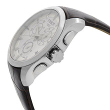 Load image into Gallery viewer, Tissot Couturier Chronograph White Dial Brown Leather Strap Watch For Men - T035.617.16.031.00
