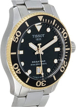 Load image into Gallery viewer, Tissot Seastar 1000 Powermatic 80 Black Dial Two Tone Steel Strap Watch For Men - T120.407.22.051.00