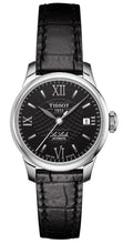 Load image into Gallery viewer, Tissot Le Locle Automatic Lady Black Dial Black Leather Strap Watch for Women - T41.1.123.57