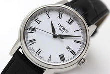 Load image into Gallery viewer, Tissot T Classic Carson White Dial Black Leather Strap Watch for Men - T085.410.16.013.00