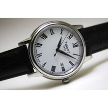 Load image into Gallery viewer, Tissot T Classic Carson White Dial Black Leather Strap Watch for Men - T085.410.16.013.00