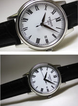 Load image into Gallery viewer, Tissot T Classic Carson White Dial Black Leather Strap Watch for Men - T085.410.16.013.00