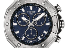 Load image into Gallery viewer, Tissot T Race Chronograph Blue Dial Silver Steel Strap Watch For Men - T141.417.11.041.00