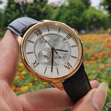 Load image into Gallery viewer, Tissot Des Tourelles Chronograph Silver Dial Brown Leather Strap Watch For Men - T099.427.36.038.00