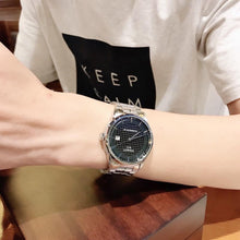 Load image into Gallery viewer, Tissot Luxury Powermatic 80 Black Dial Silver Steel Strap Watch for Men - T086.407.11.201.02