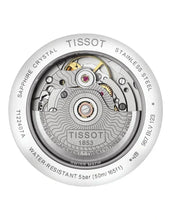 Load image into Gallery viewer, Tissot T-Classic Powermatic 80 Silver Dial Brown Leather Strap Watch For Men - T122.407.16.031.00