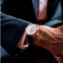 Load image into Gallery viewer, Tissot Carson Premium Powermatic 80 White Dial Brown Leather Strap Watch For Men - T122.407.36.031.00