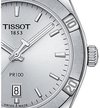 Load image into Gallery viewer, Tissot PR 100 Sport Chic Silver Dial Silver Steel Strap Watch for Women - T101.910.11.031.00