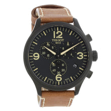 Load image into Gallery viewer, Tissot T Sport Chrono XL Black Dial Brown Leather Strap Watch For Men - T116.617.36.057.00