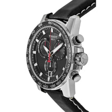 Load image into Gallery viewer, Tissot Supersport Chrono Black Dial Black Leather Strap Watch for Men - T125.617.16.051.00