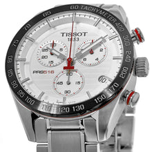 Load image into Gallery viewer, Tissot T Sport PRS 516 Chronograph White Dial Silver Steel Strap Watch For Men - T100.417.11.031.00