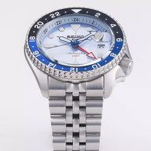 Load image into Gallery viewer, Seiko 5 Sports Automatic GMT SKX Sports Style Asia Exclusive Limited Edition Ice Blue Dial Silver Steel Strap Watch For Men - SSK029K1