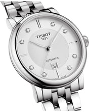 Load image into Gallery viewer, Tissot Carson Premium Automatic Lady Diamonds Silver Dial Silver Steel Strap Watch for Women - T122.207.11.036.00