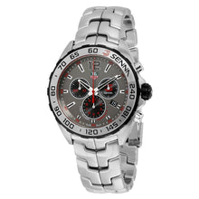 Load image into Gallery viewer, Tag Heuer Formula 1 Special Edition Chronograph Grey Dial Silver Steel Strap Watch for Men - CAZ1012.BA0883