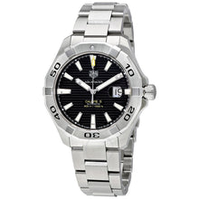 Load image into Gallery viewer, Tag Heuer Aquaracer Automatic Black Dial Silver Steel Strap Watch for Men - WAY2010.BA0927