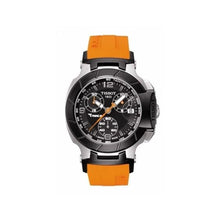 Load image into Gallery viewer, Tissot T Race Chronograph Black Dial Orange Rubber Strap Watch for Women - T048.217.27.057.00