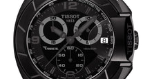 Load image into Gallery viewer, Tissot T Race Chronograph Black Dial Black Rubber Strap Watch for Men - T048.417.37.057.00