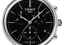 Load image into Gallery viewer, Tissot Carson Premium Chronograph Black Dial Black Leather Strap Watch For Men - T122.417.16.051.00