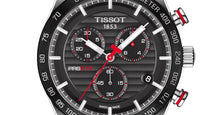 Load image into Gallery viewer, Tissot T Sport PRS 516 Chronograph Black Dial Silver Steel Strap Watch For Men - T100.417.11.051.01