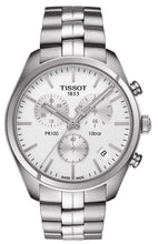 Load image into Gallery viewer, Tissot T Classic PR 100 Chronograph Silver Dial Silver Steel Strap Watch For Men - T101.417.11.031.00