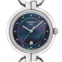 Load image into Gallery viewer, Tissot T Lady Flamingo Mother of Pearl Blue Dial Silver Steel Strap Watch for Women - T094.210.11.126.00