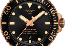 Load image into Gallery viewer, Tissot Seastar 1000 Powermatic 80 Black Dial Black Rubber Strap Watch for Men - T120.407.37.051.01