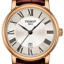Load image into Gallery viewer, Tissot Carson Premium Lady Silver Dial Brown Leather Strap Watch For Women - T122.210.36.033.00