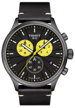 Load image into Gallery viewer, Tissot Chrono XL Tour De France Special Edition Black Dial Black Leather Strap Watch for Men - T116.617.36.051.11