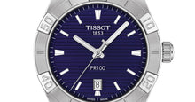 Load image into Gallery viewer, Tissot PR 100 Sport Blue Dial Silver Steel Strap Watch For Men - T101.610.11.041.00