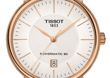 Load image into Gallery viewer, Tissot T Classic Carson Premium Automatic White Dial Rose Gold Steel Strap Watch for Men - T122.407.33.031.00