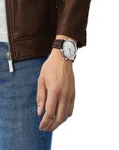 Load image into Gallery viewer, Tissot PR 100 Sport Quartz Chronograph Silver Dial Brown Leather Strap Watch For Men - T101.617.16.031.00