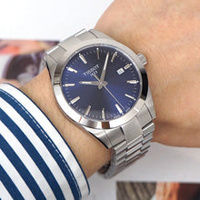 Load image into Gallery viewer, Tissot Gentleman Blue Dial Silver Steel Strap Watch For Men - T127.410.11.041.00