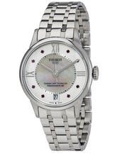 Load image into Gallery viewer, Tissot Chemin Des Tourelles Powermatic 80 Rubies Mother of Pearl Dial Silver Steel Strap Watch For Women - T099.207.11.113.00